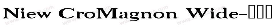 Niew CroMagnon Wide字体转换